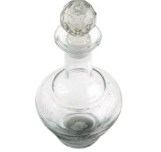 Goblet Leaf Designer Glass Bottle New